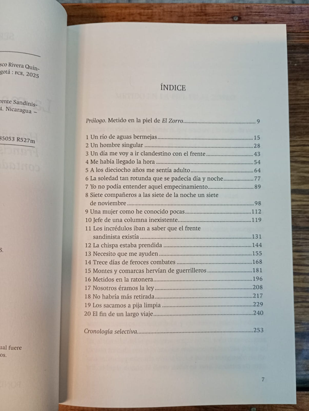 La marca del zorro. Sergio Ramírez