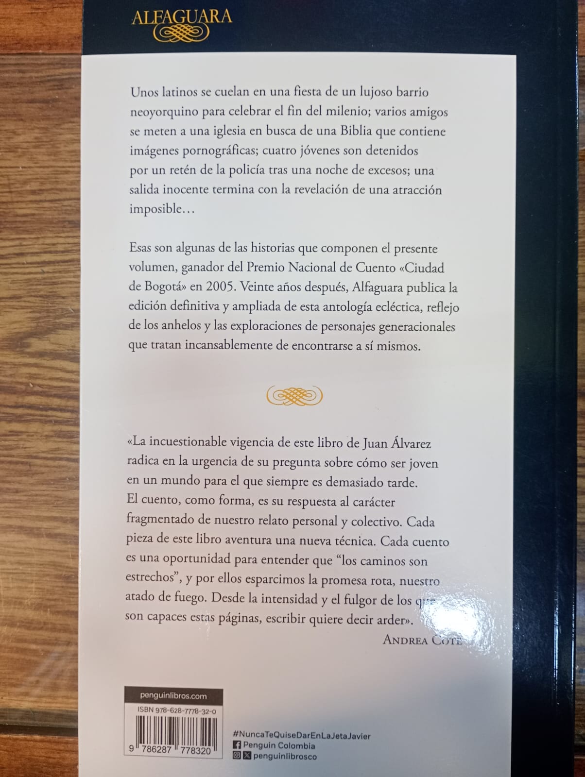 Nunca te quise dar en la jeta, Javier. Juan Álvarez