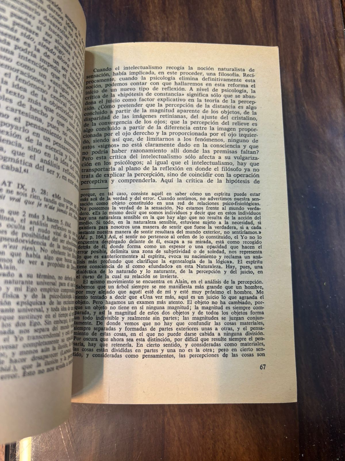 Fenomenología de la percepción. Maurice Merleau-Ponty