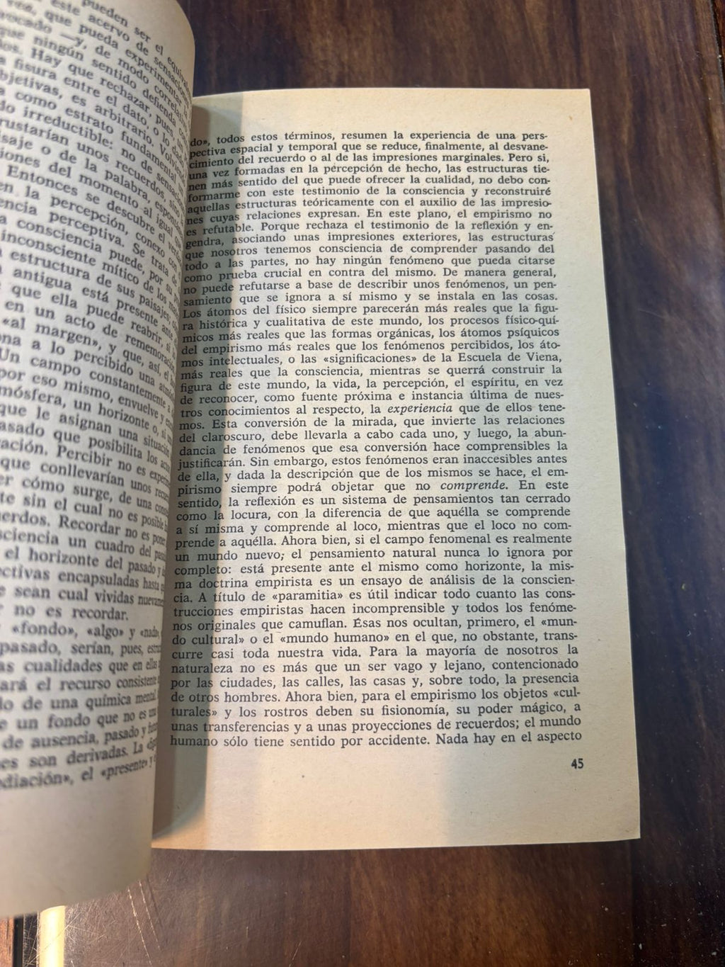Fenomenología de la percepción. Maurice Merleau-Ponty