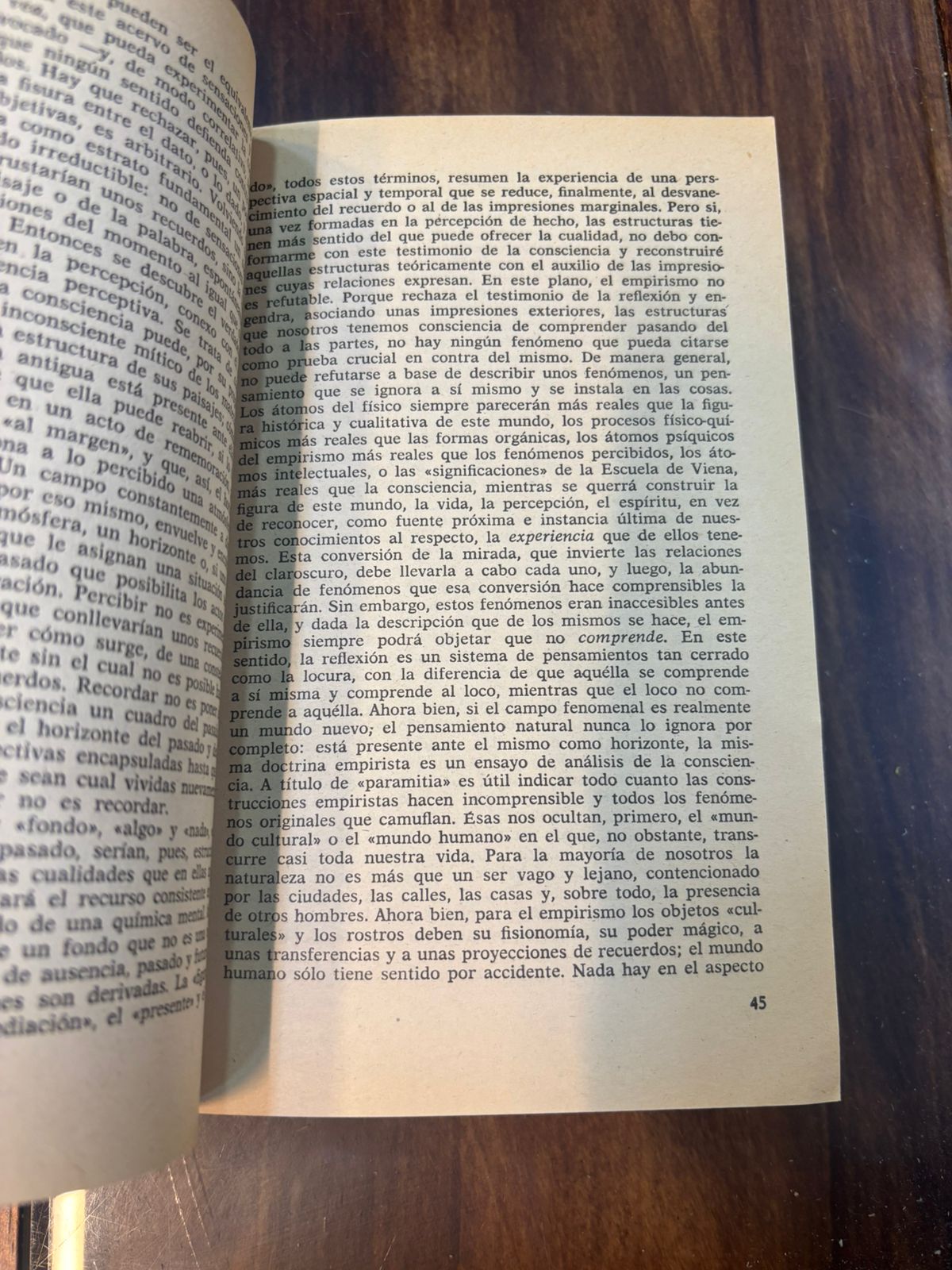 Fenomenología de la percepción. Maurice Merleau-Ponty