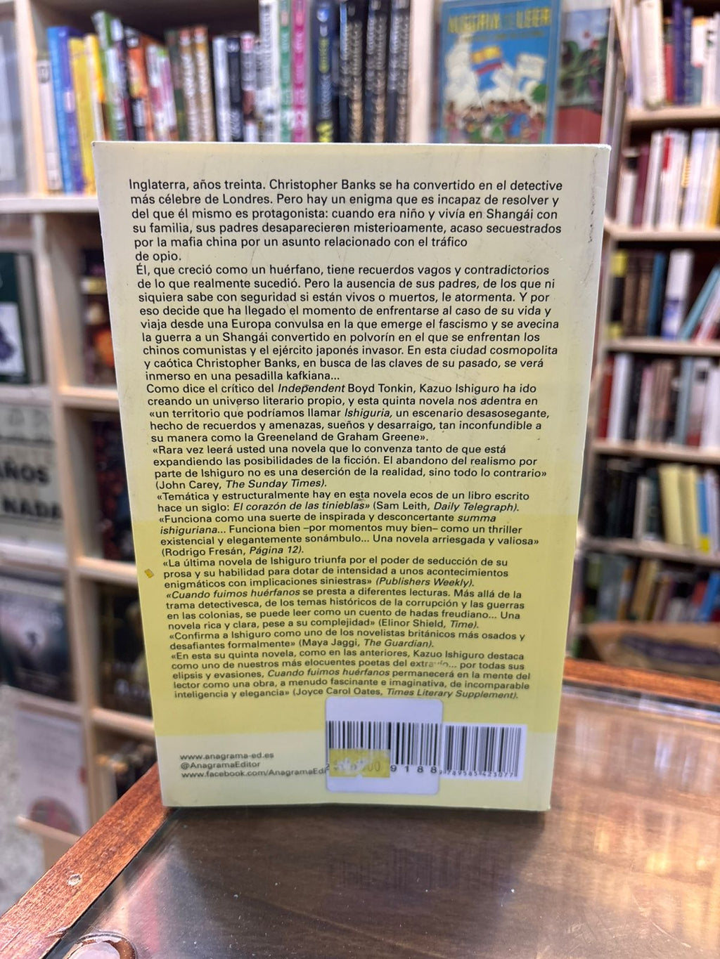 Cuando fuimos huérfanos. Kazuo Ishiguro