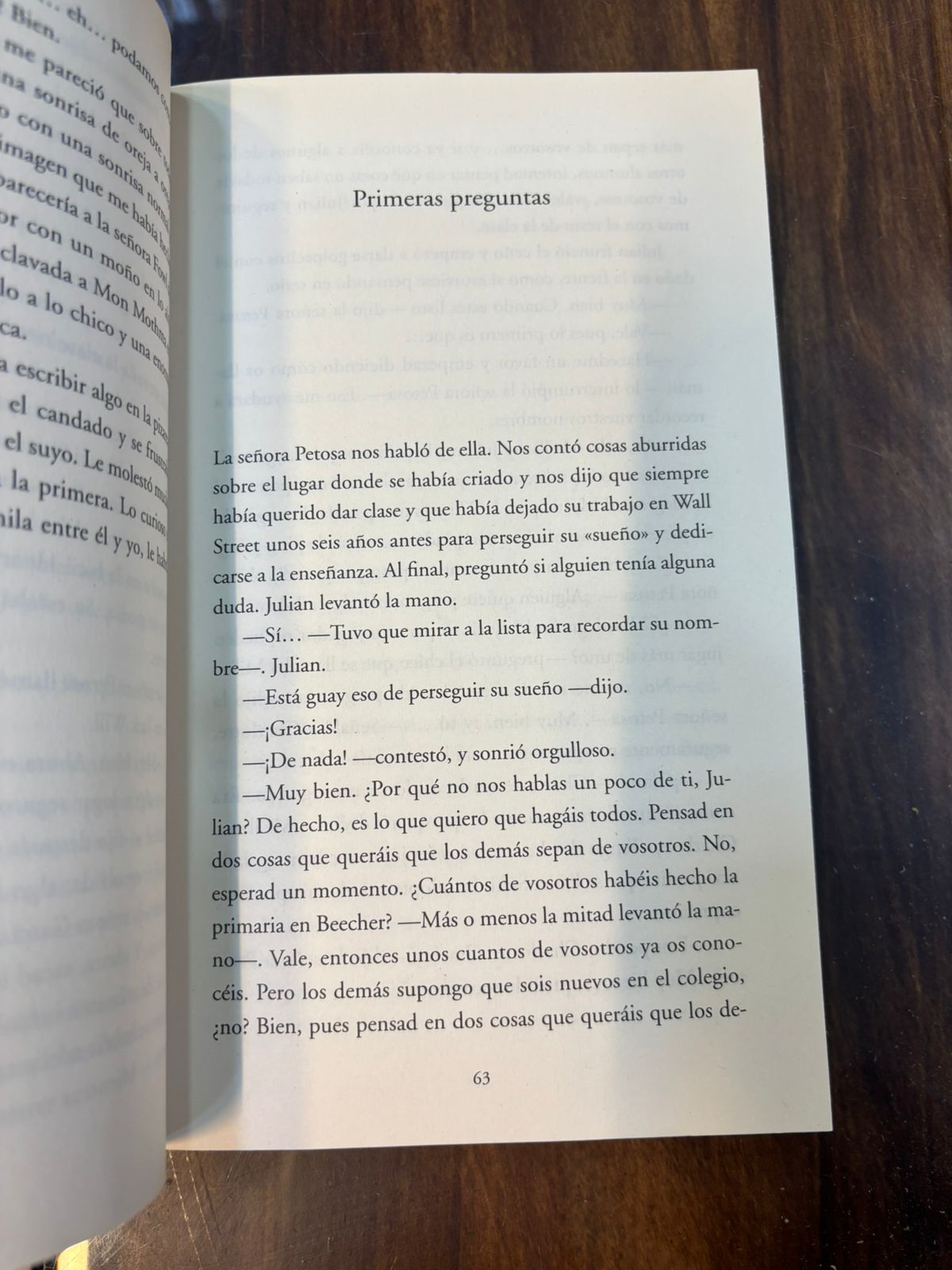 Extraordinario, La lección de August.  R. J. Palacio