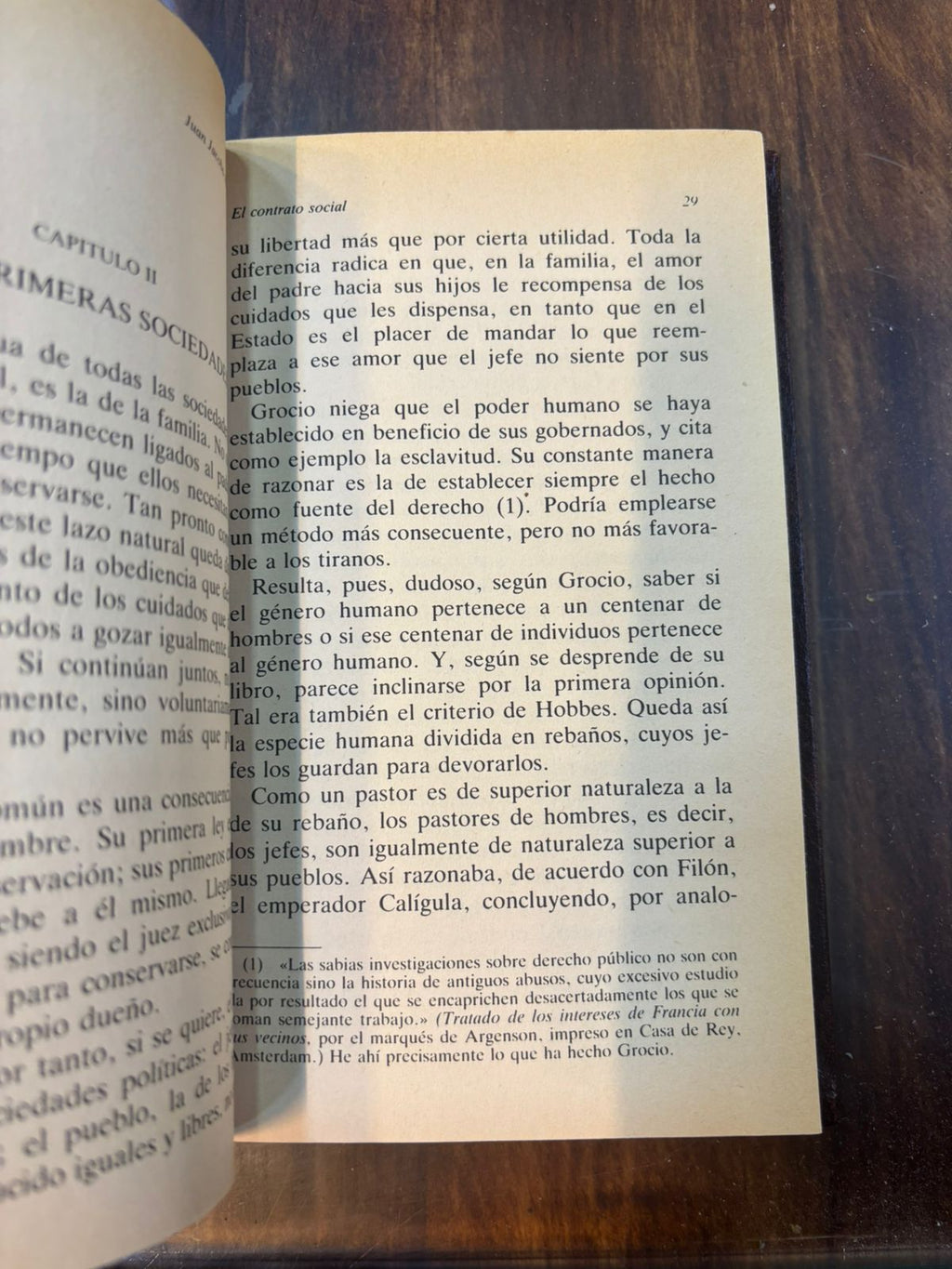 El contrato social. Jean Jacques Rousseau