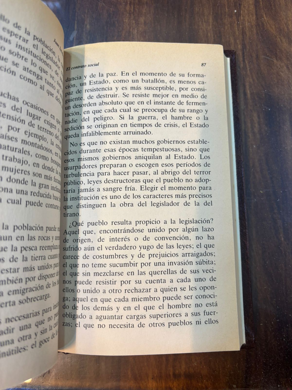 El contrato social. Jean Jacques Rousseau
