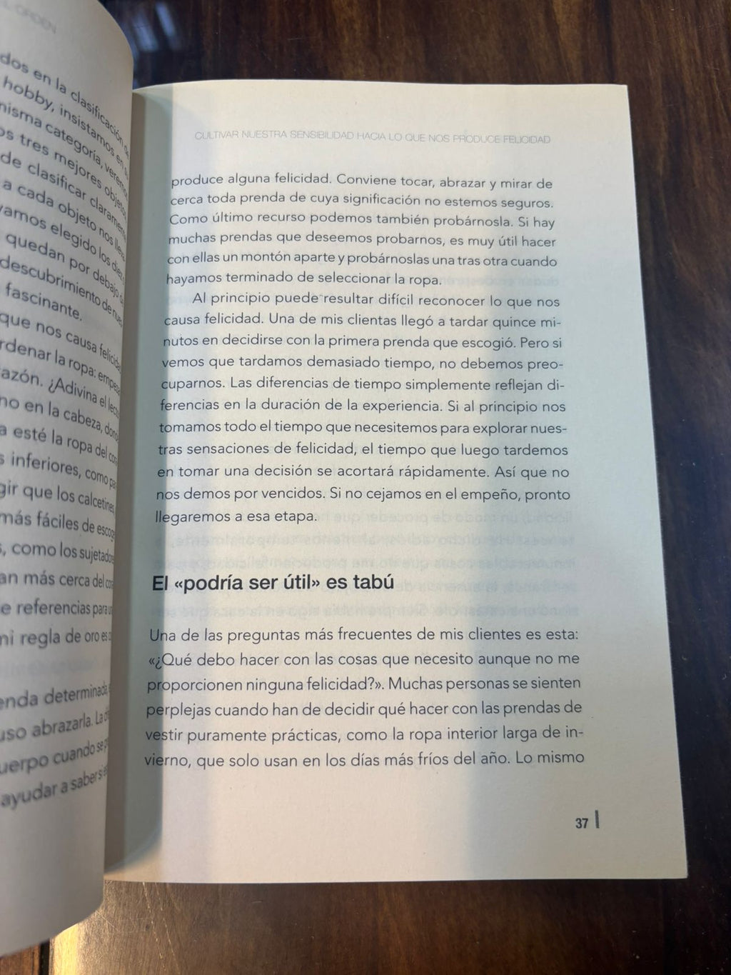 La felicidad después del orden. Marie Kondo