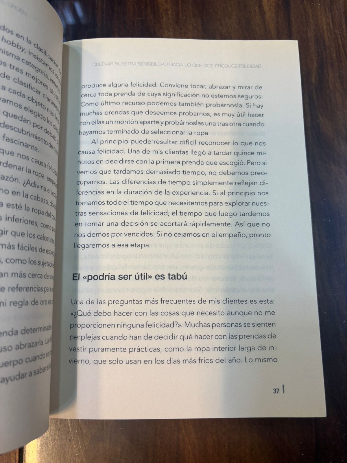 La felicidad después del orden. Marie Kondo
