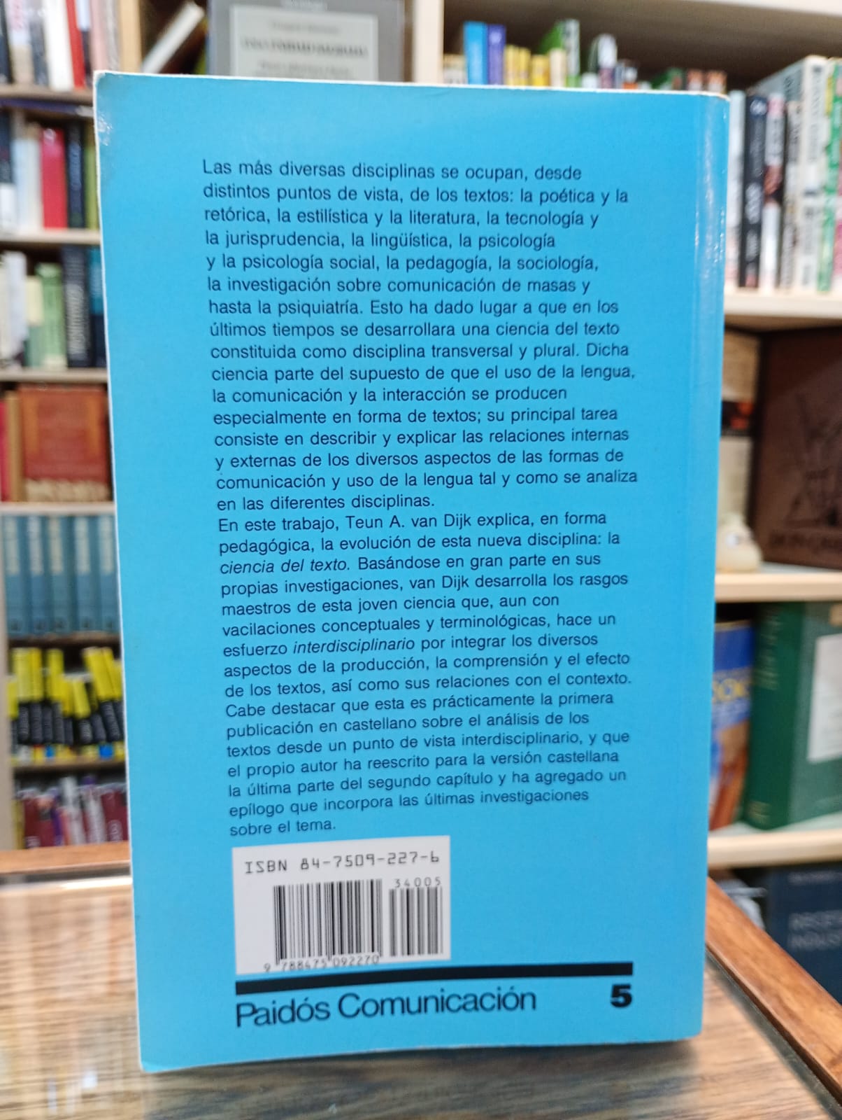 La ciencia del texto. Teun A. Van Dijk