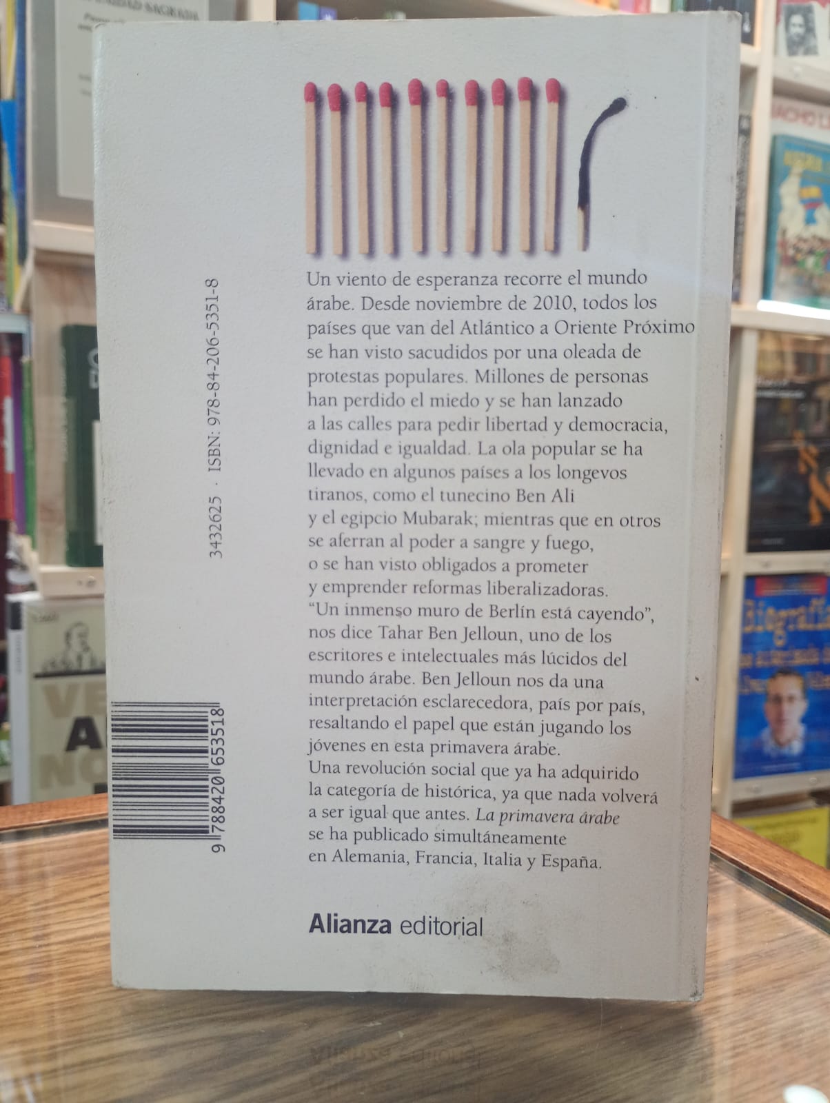 La primavera árabe. Tahar Ben Jelloun