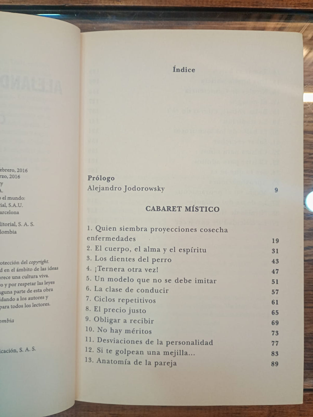 Cabaret místico. Alejandro Jodorowsky