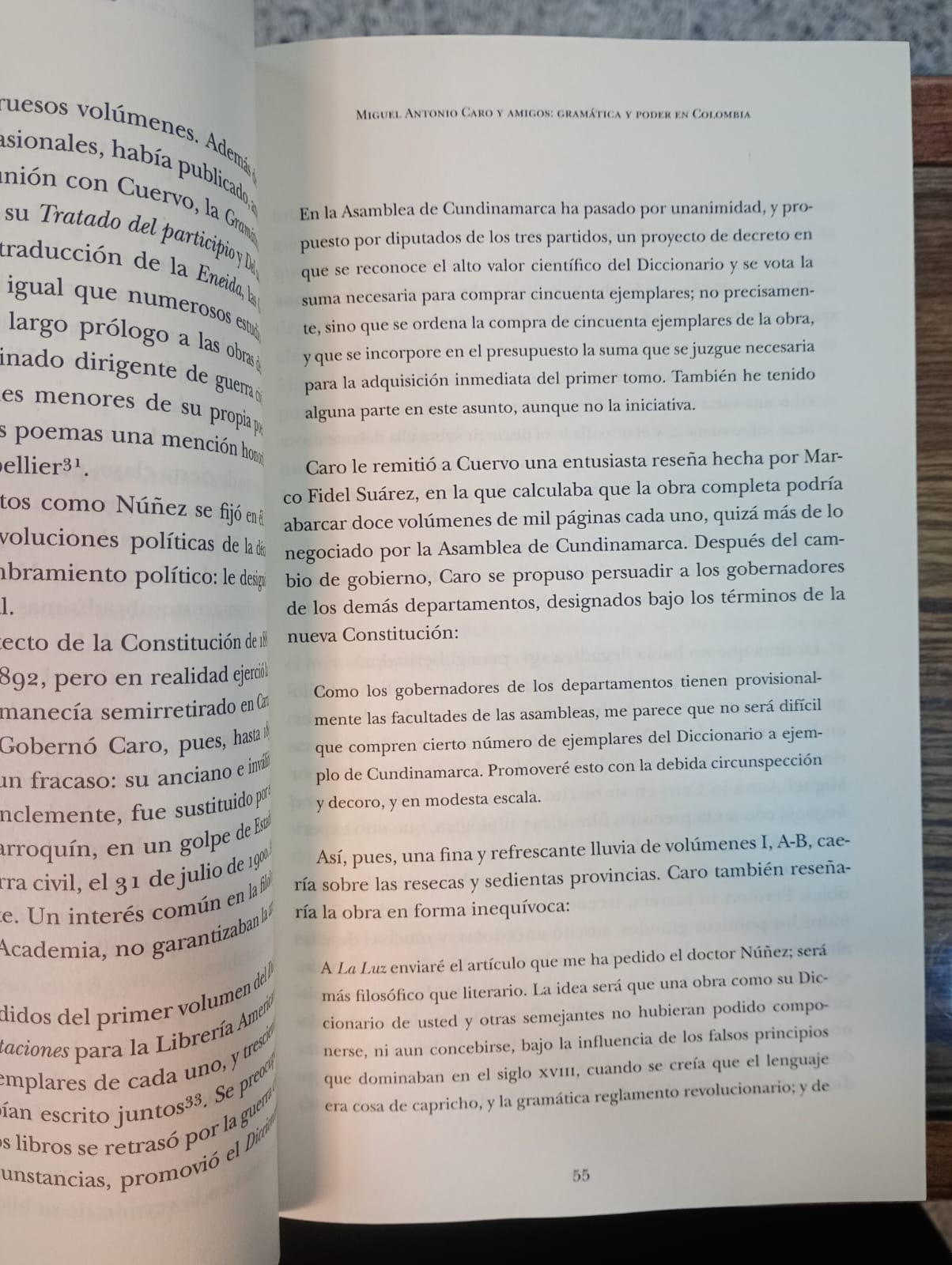 Del poder y la gramática. Malcolm Deas