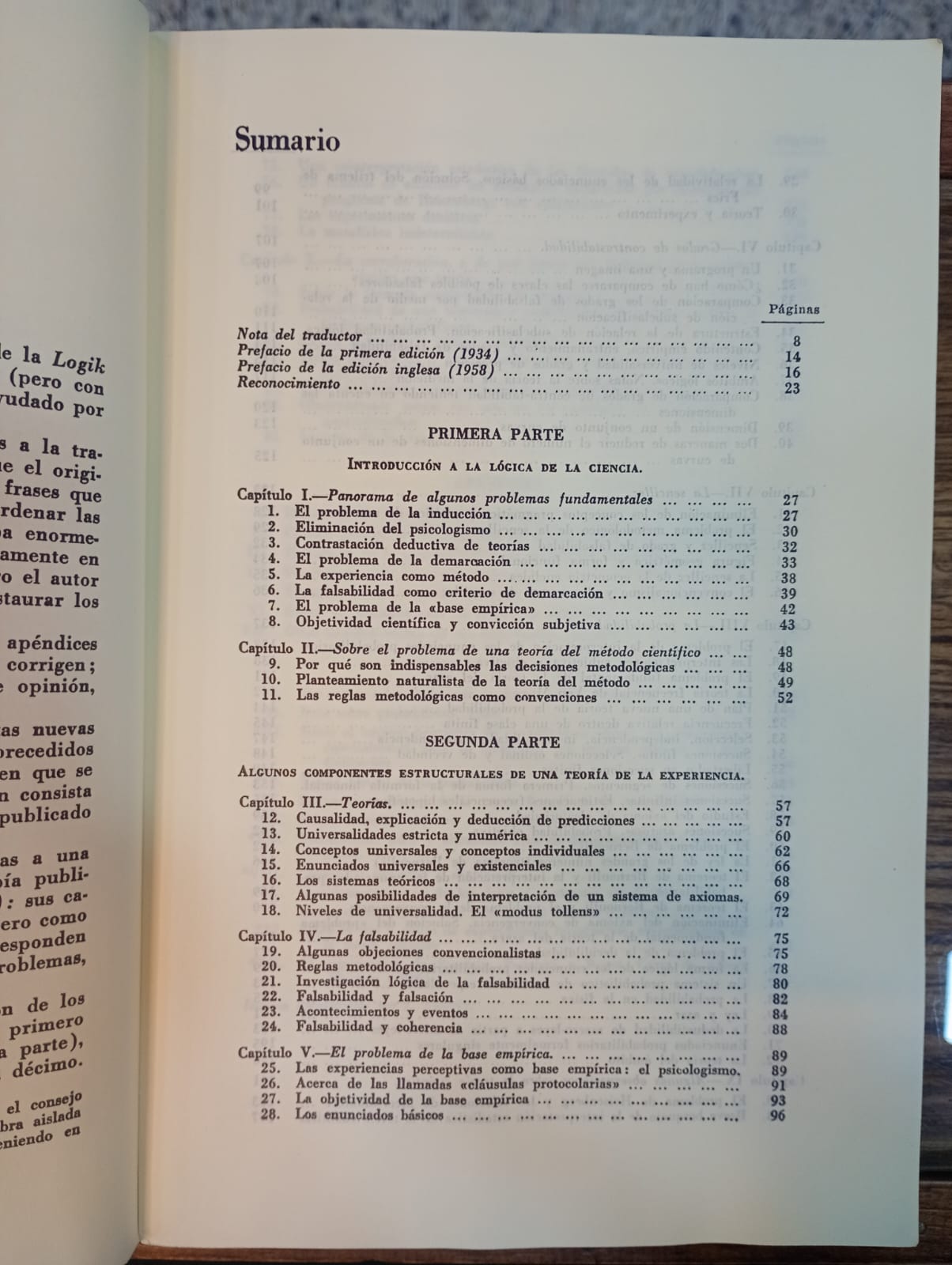 La lógica de la investigación científica. Karl R, Popper