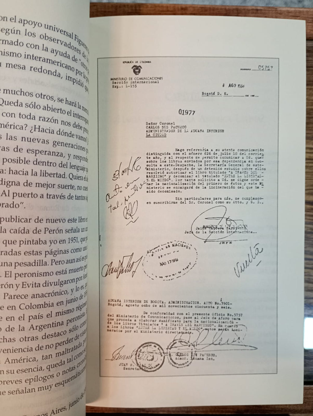 Entre la libertad y el miedo. Germán Arciniegas
