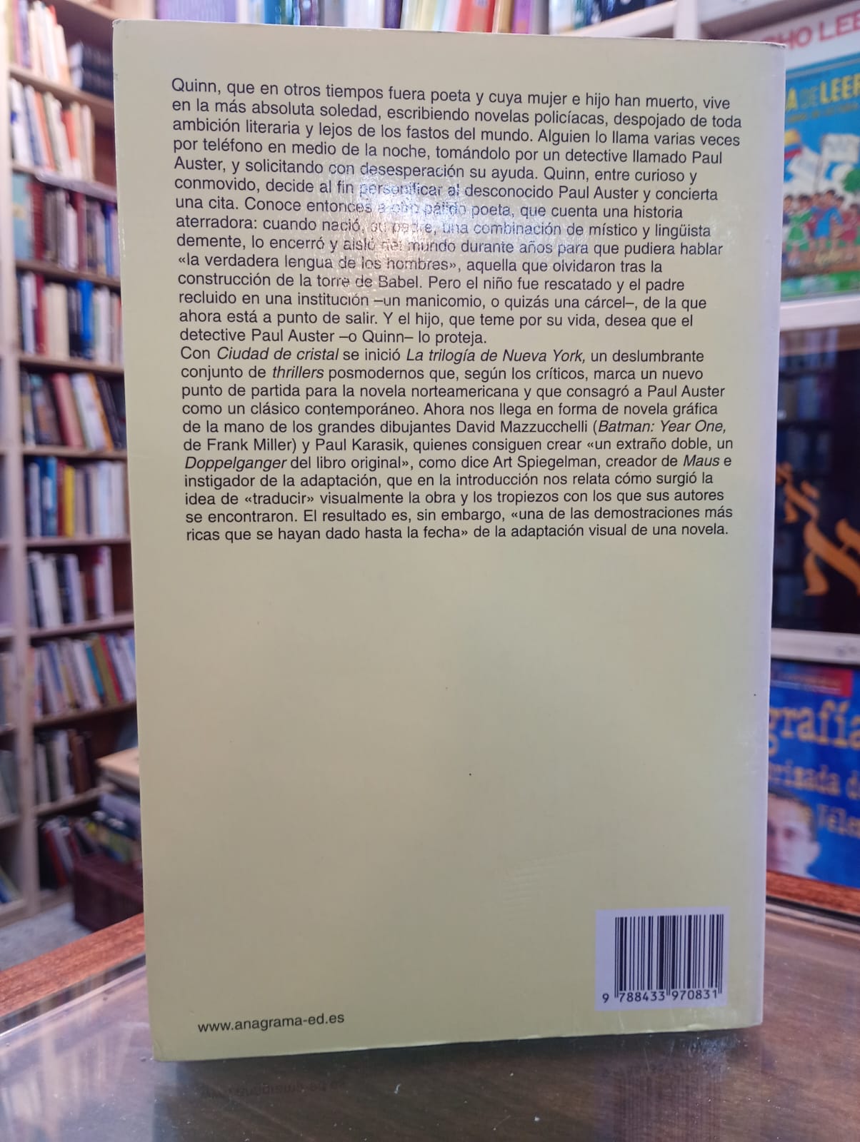 Ciudad de cristal (novela gráfica). Paul Auster