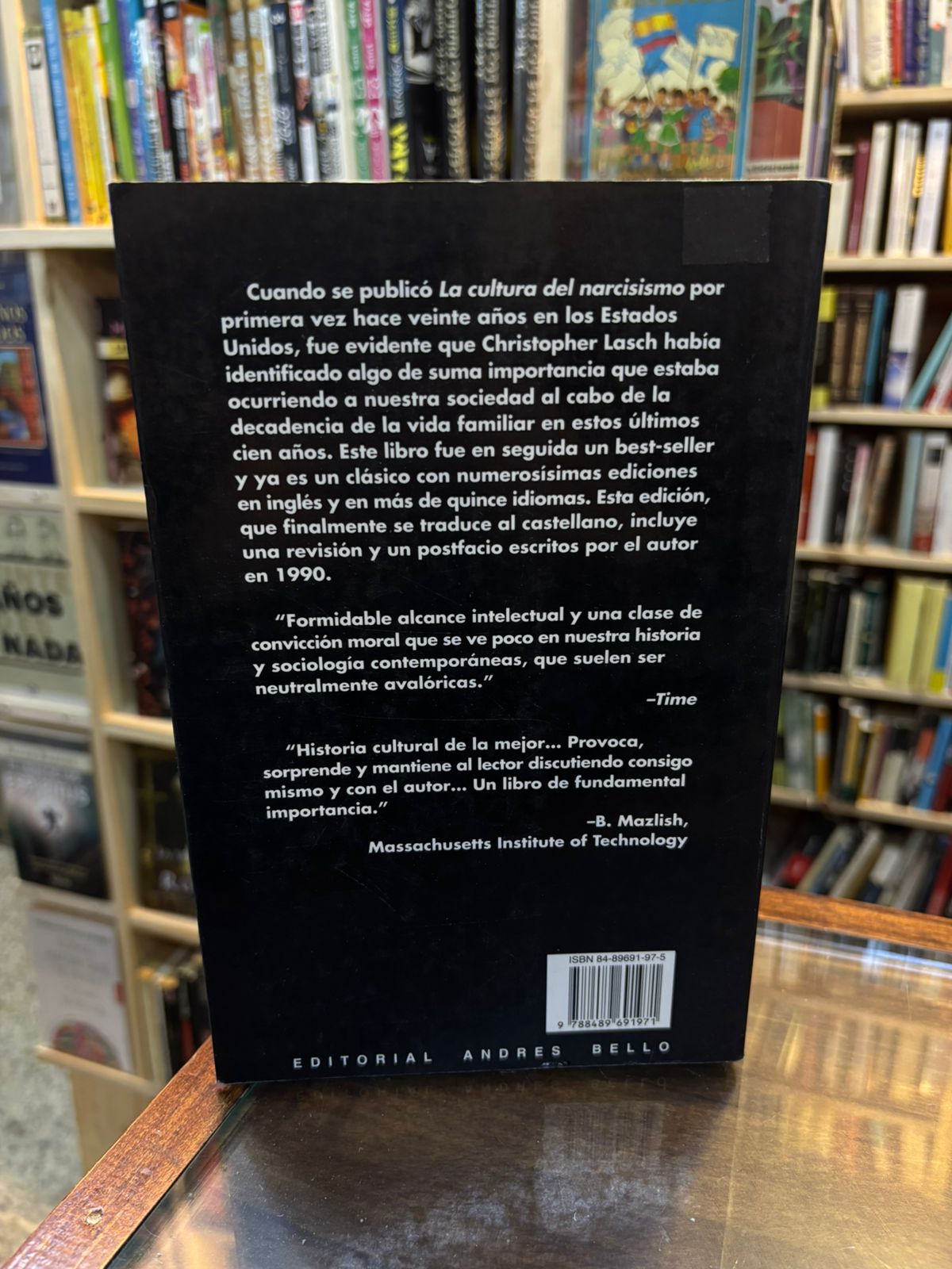 La cultura del narcisismo. Christopher Lasch