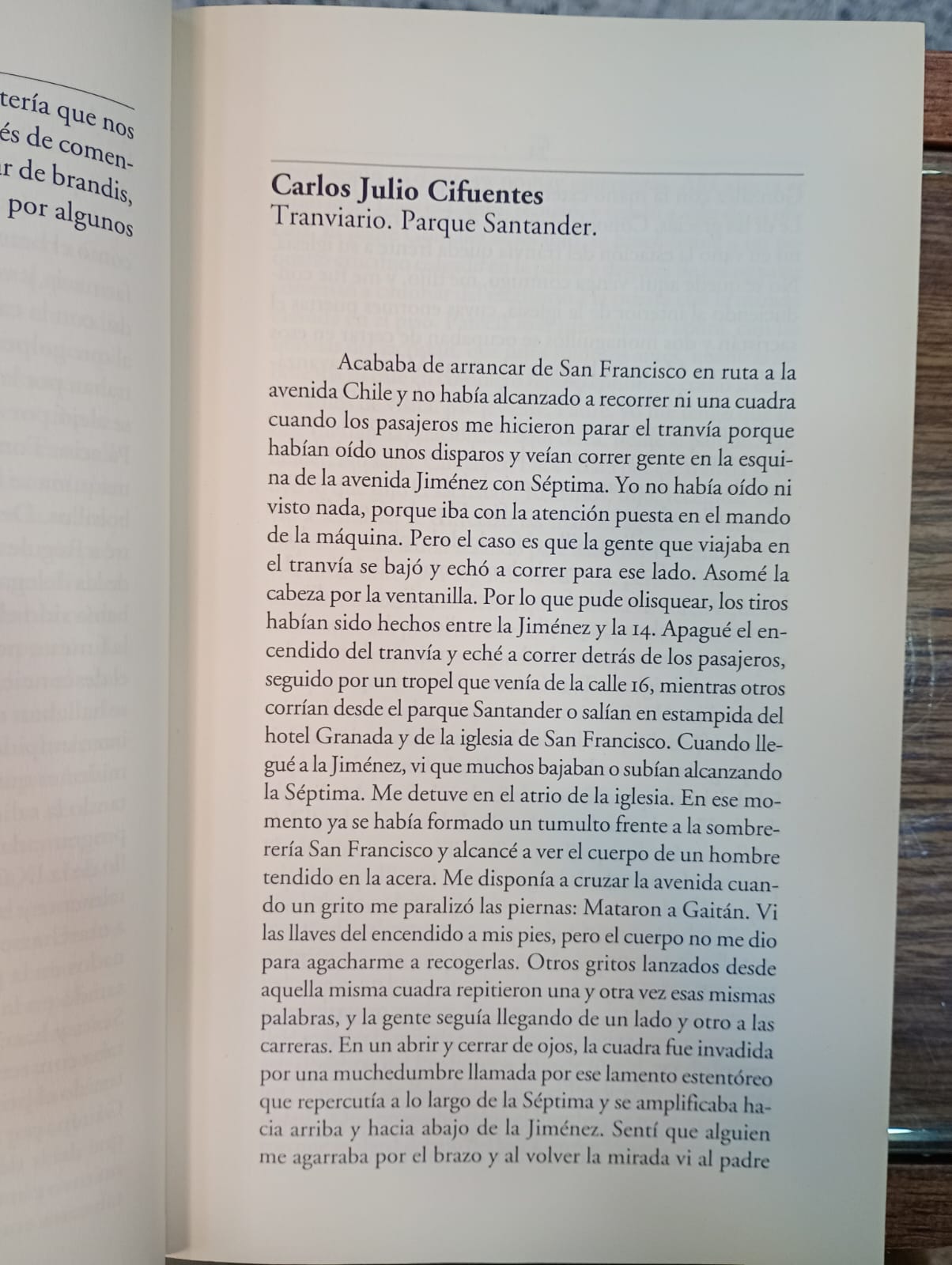 El incendio de abril