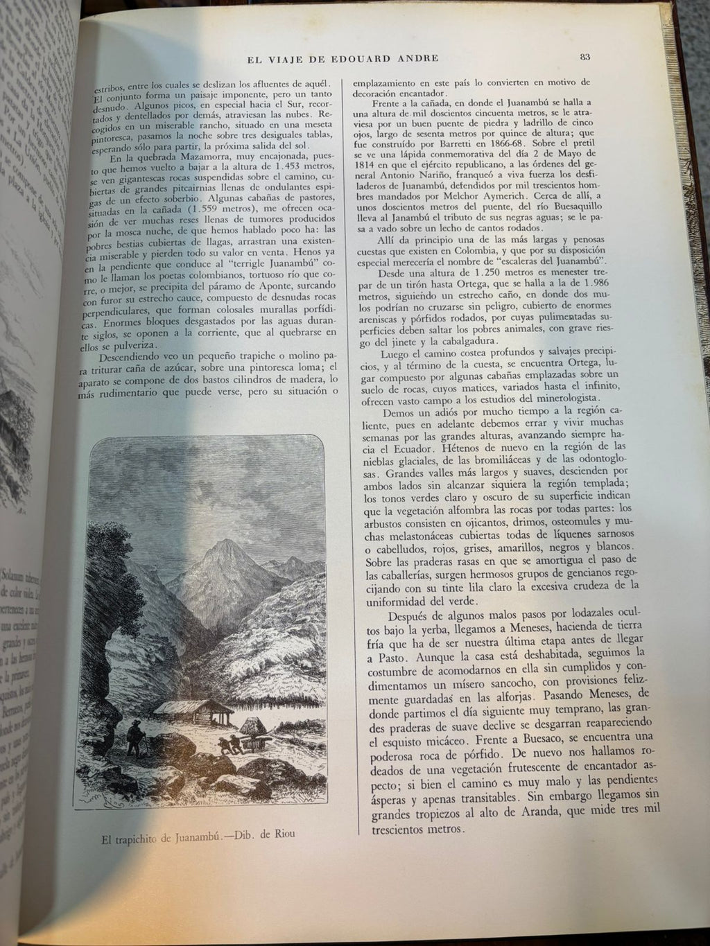 Geografía pintoresca de Colombia - en 1869
