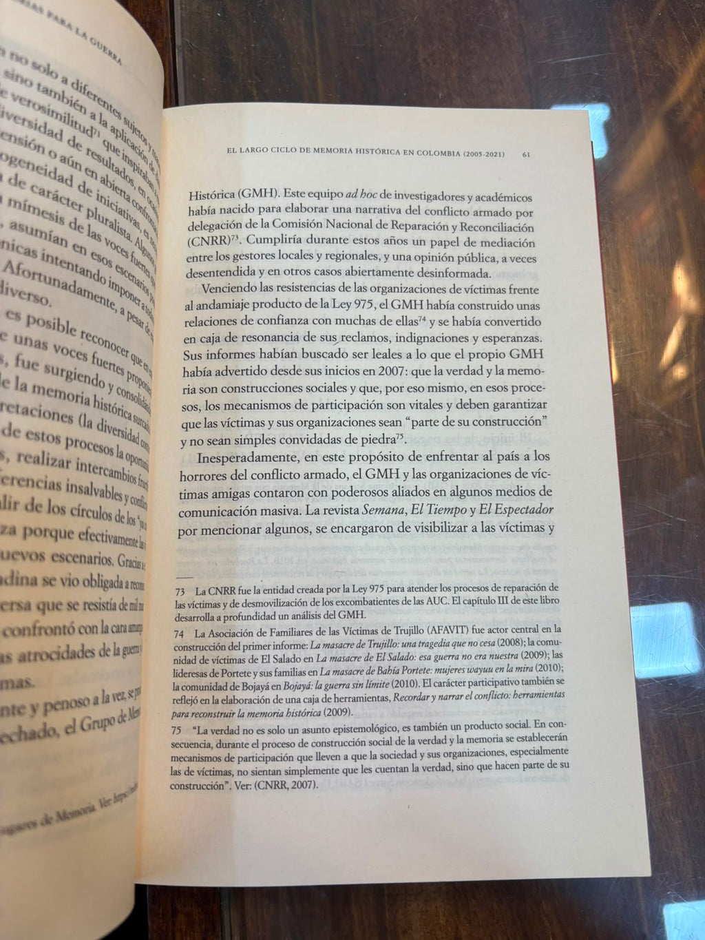 Memorias para la paz o memorias para la guerra