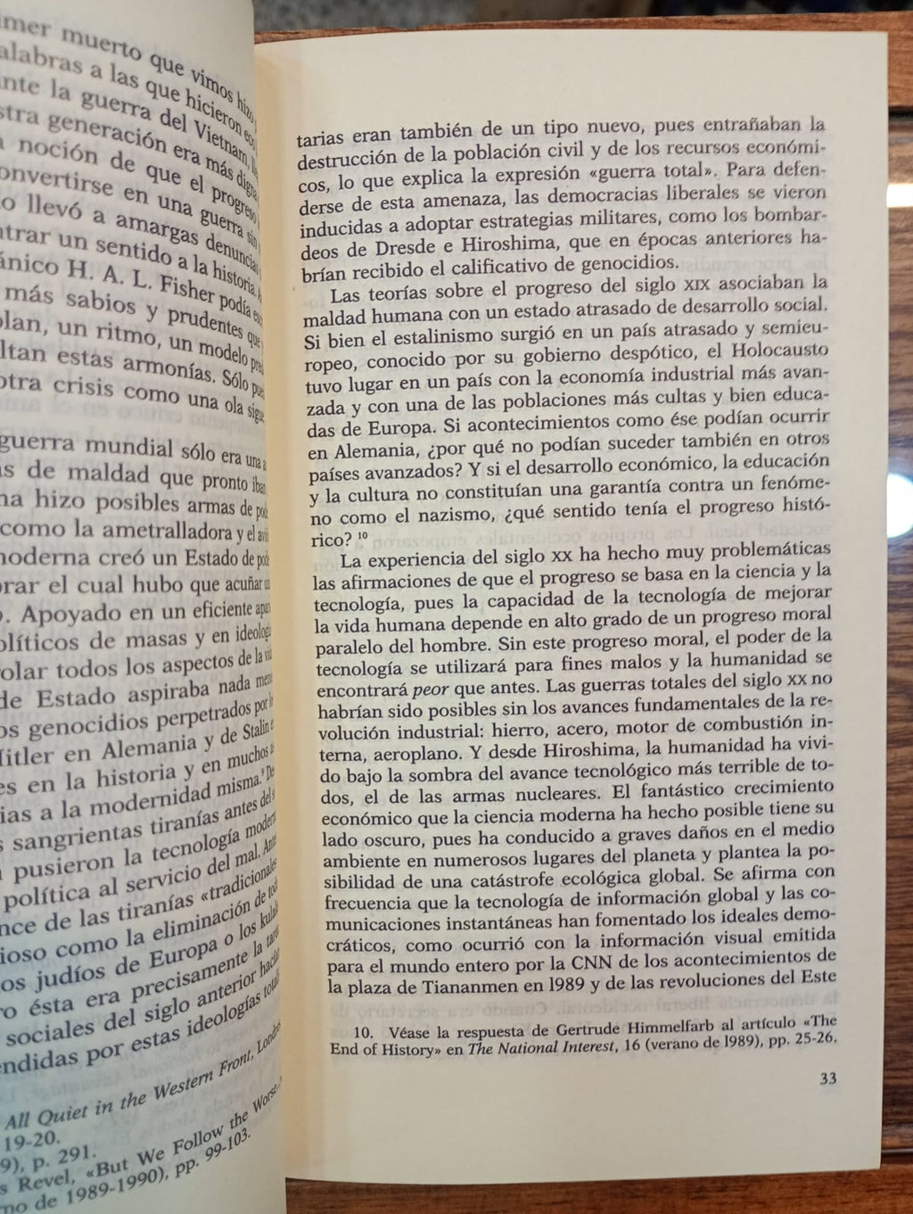 El fin de la Historia y el último hombre