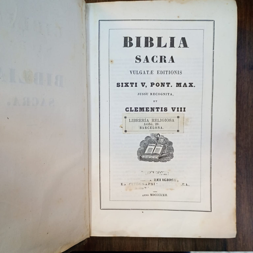 Biblia Sacra Vulgata en Latín (1862)