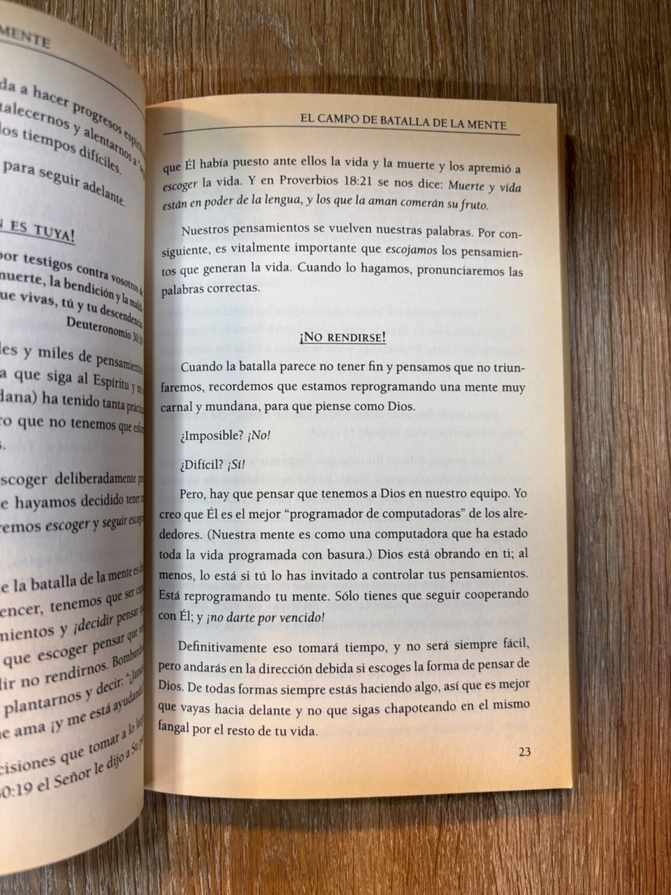 El campo de batalla de la mente