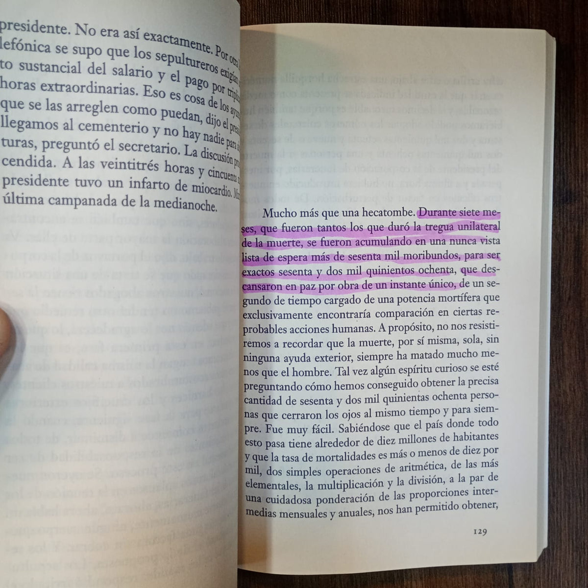 Las intermitencias de la muerte