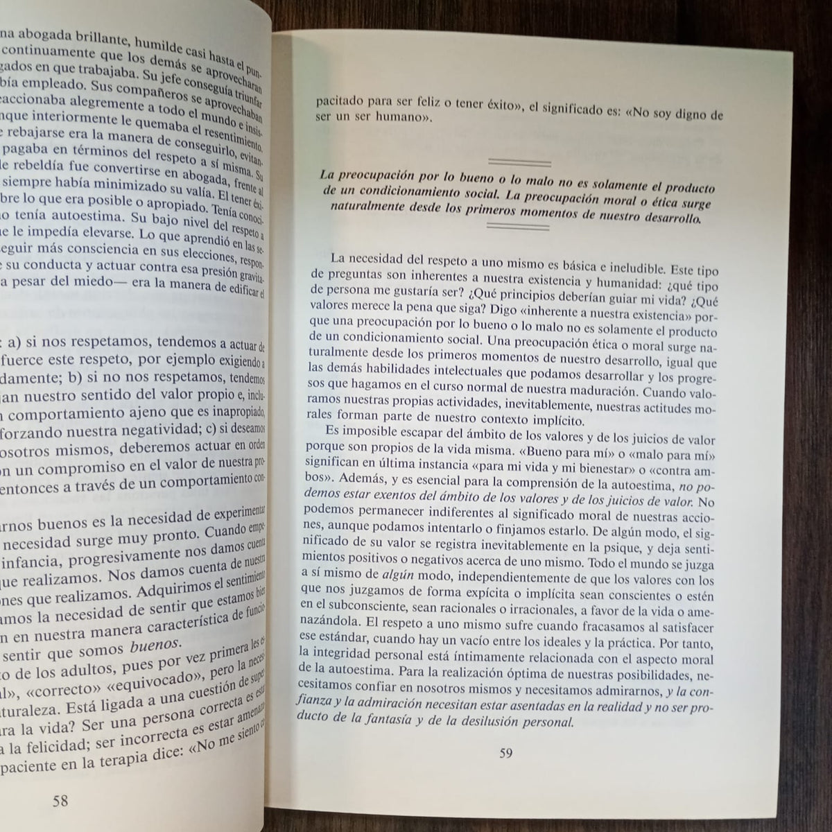 Los seis pilares de la autoestima