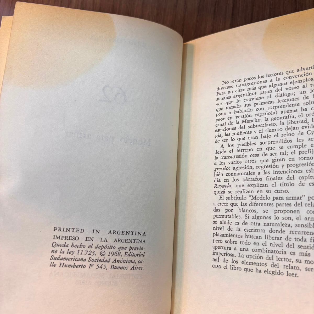 62: Modelo para armar (primera edición)