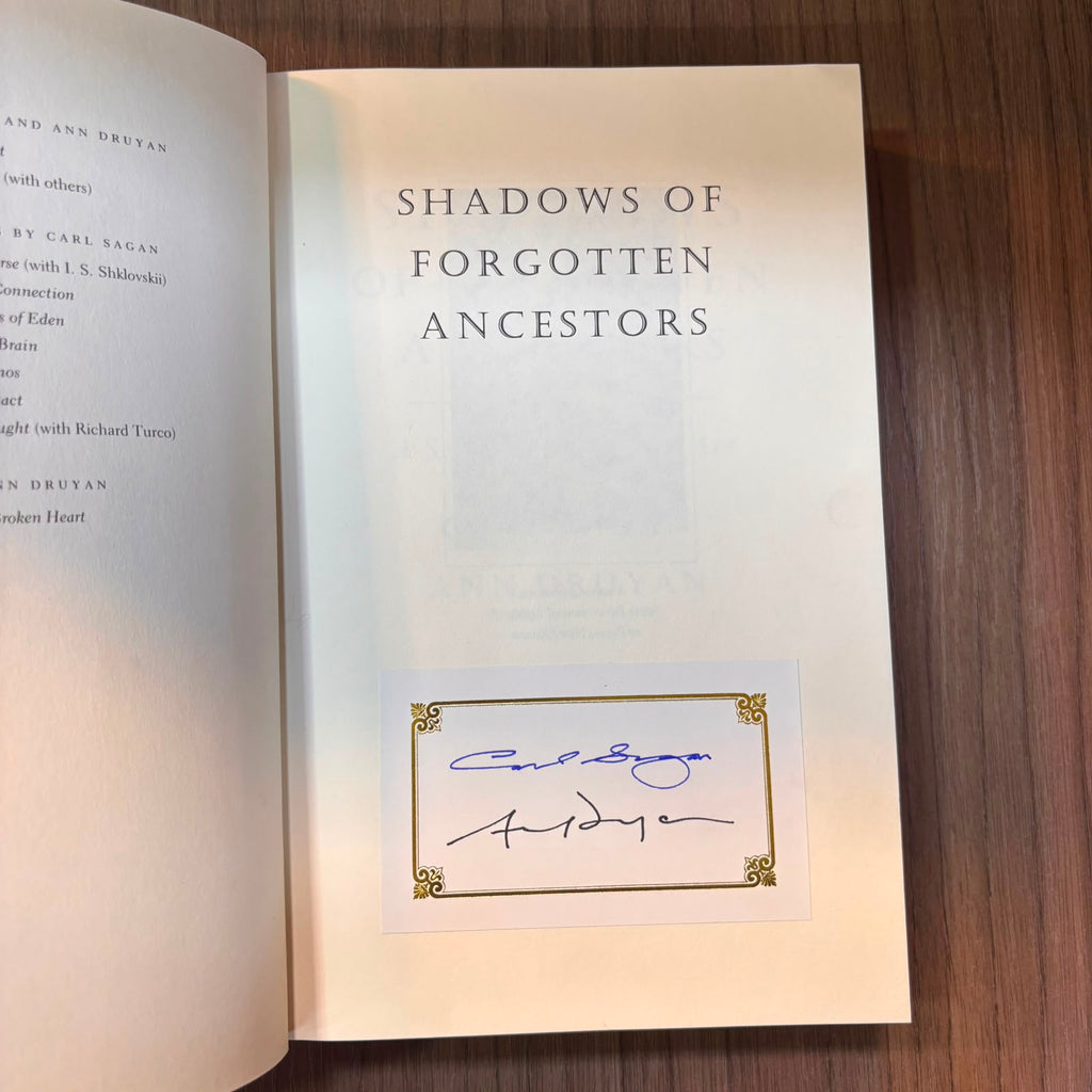 Shadows of Forgotten Ancestors: A Search for Who We Are (Autografiado)