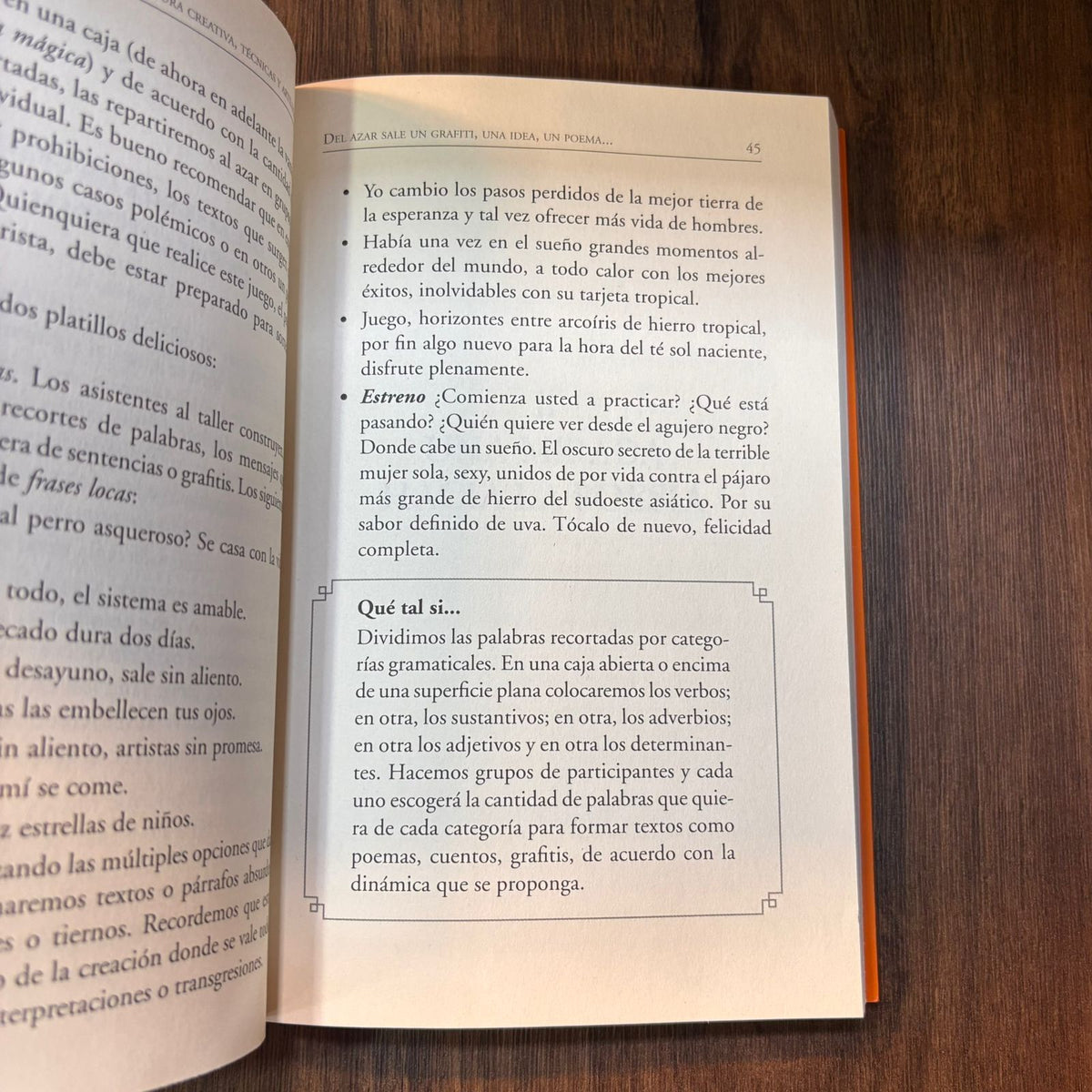Escritura creativa, técnicas y artilugios