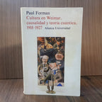 Cultura en Weimar, causalidad y teoría cuántica: 1918-1927