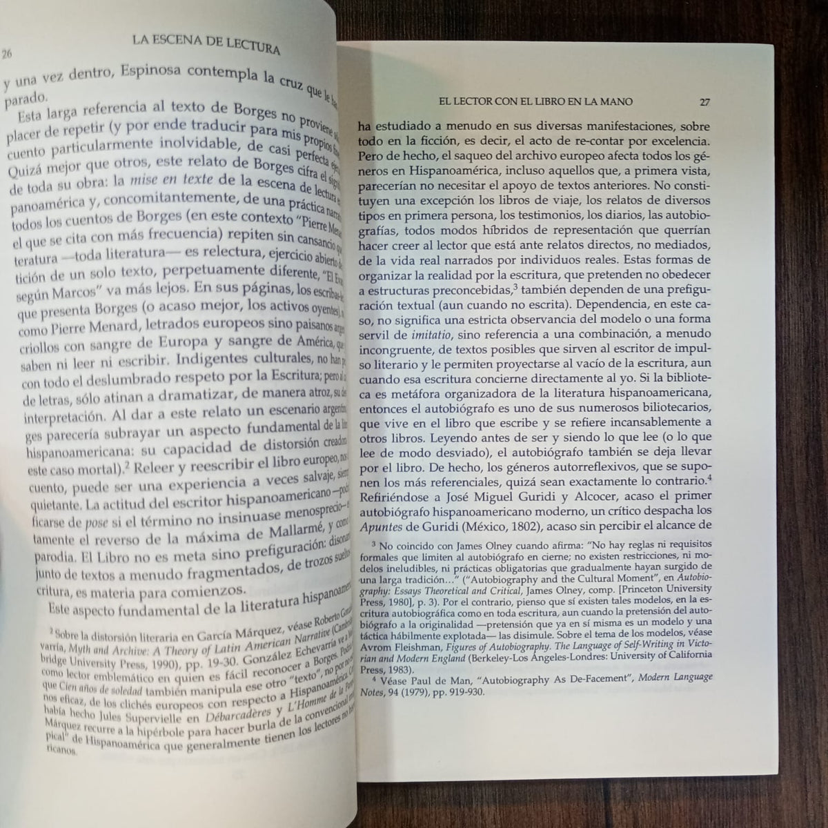 Acto de presencia: La escritura autobiográfica en Hispanoamérica