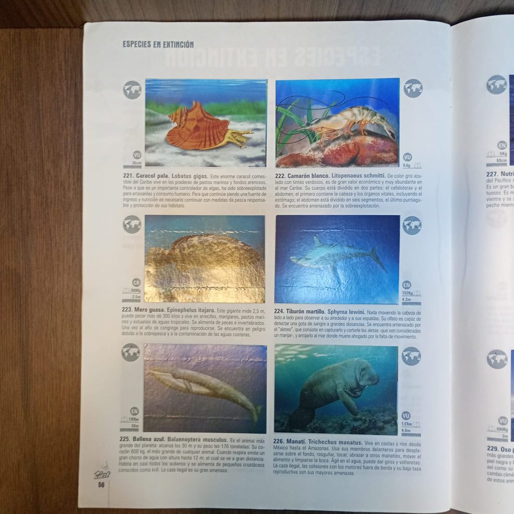 El mundo de los animales prehistóricos y en peligro de extinción