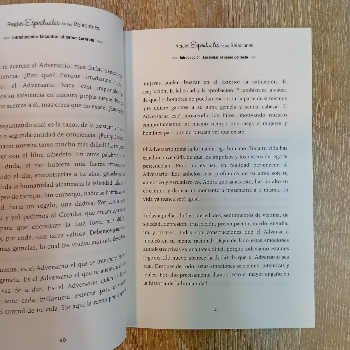 Reglas espirituales de las relaciones