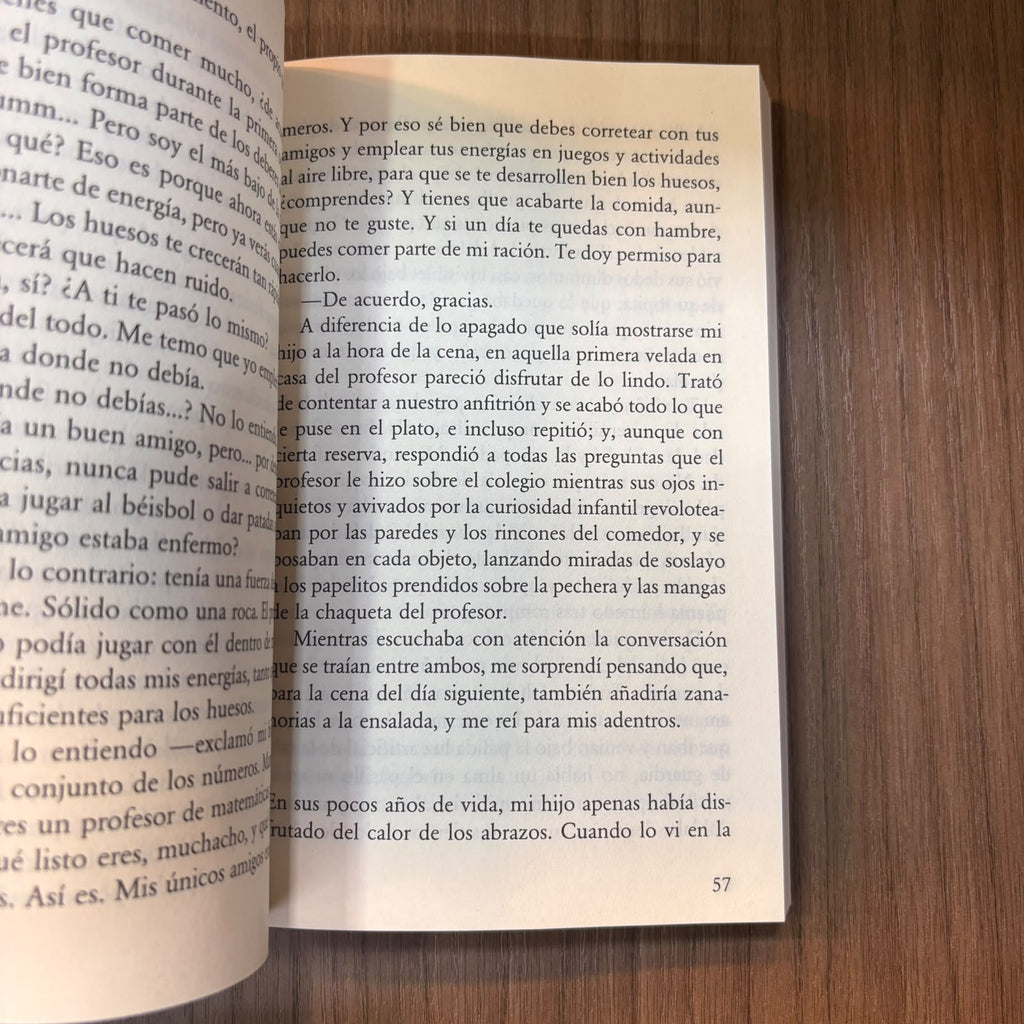 La fórmula preferida del profesor
