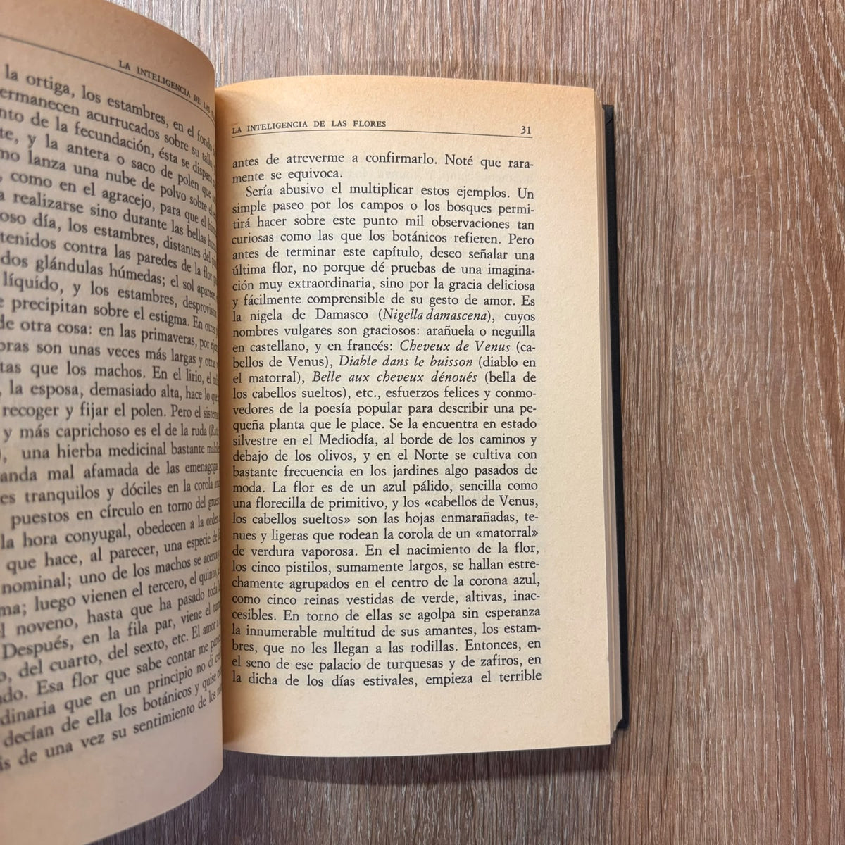 La inteligencia de las flores (Biblioteca Personal Jorge Luis Borges)