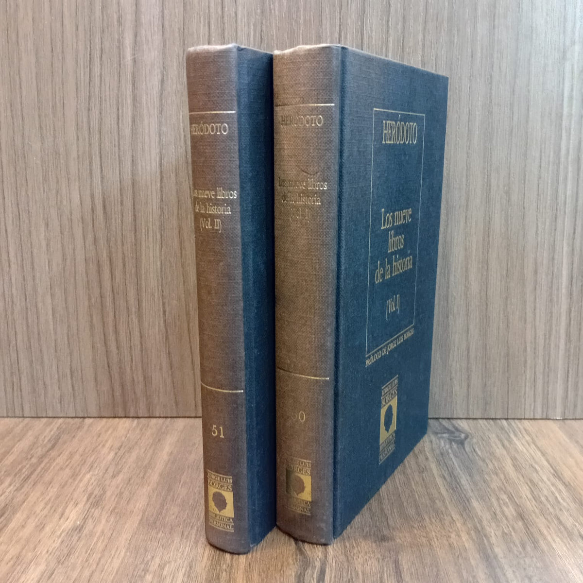 Los nueve libros de la historia-2 Tomos (Biblioteca Personal Jorge Luis Borges)
