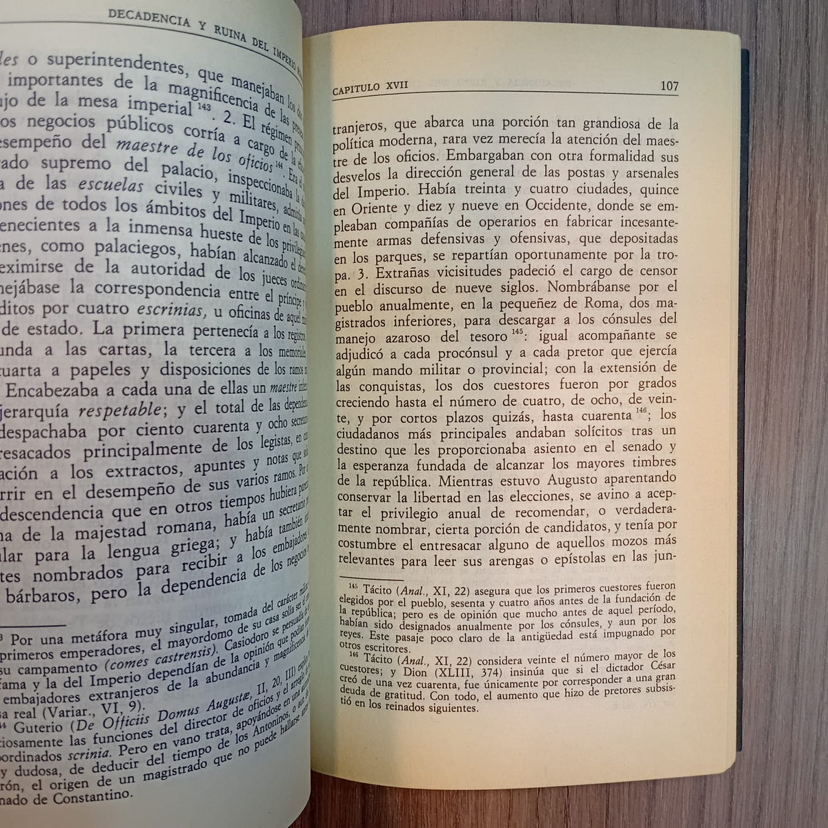 Historia de la decadencia y ruina del Imperio Romano (Biblioteca personal Jorge Luis Borges)