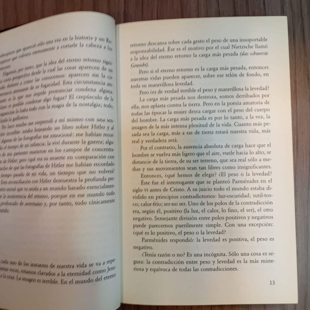 La insoportable levedad del ser