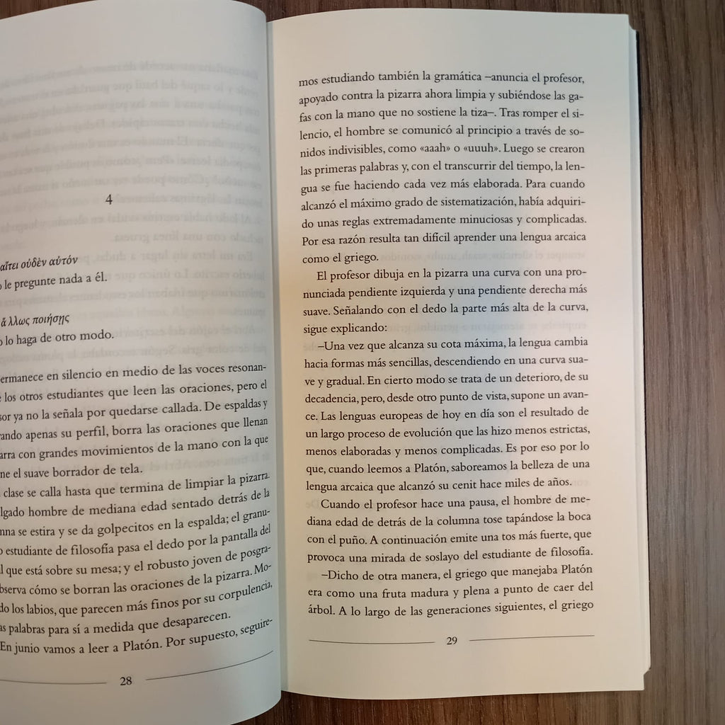 La clase de griego