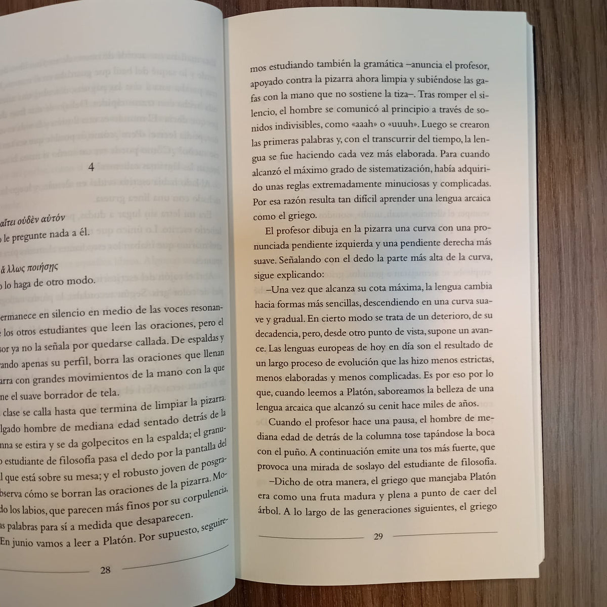 La clase de griego