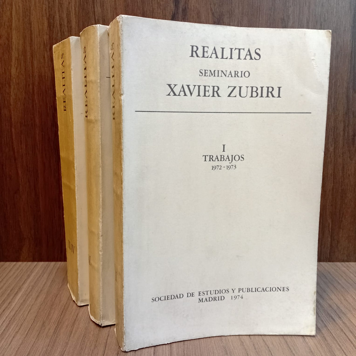 Realitas - Trabajos del Seminario Xavier Zubiri (4 volúmenes reunidos en 3 tomos)