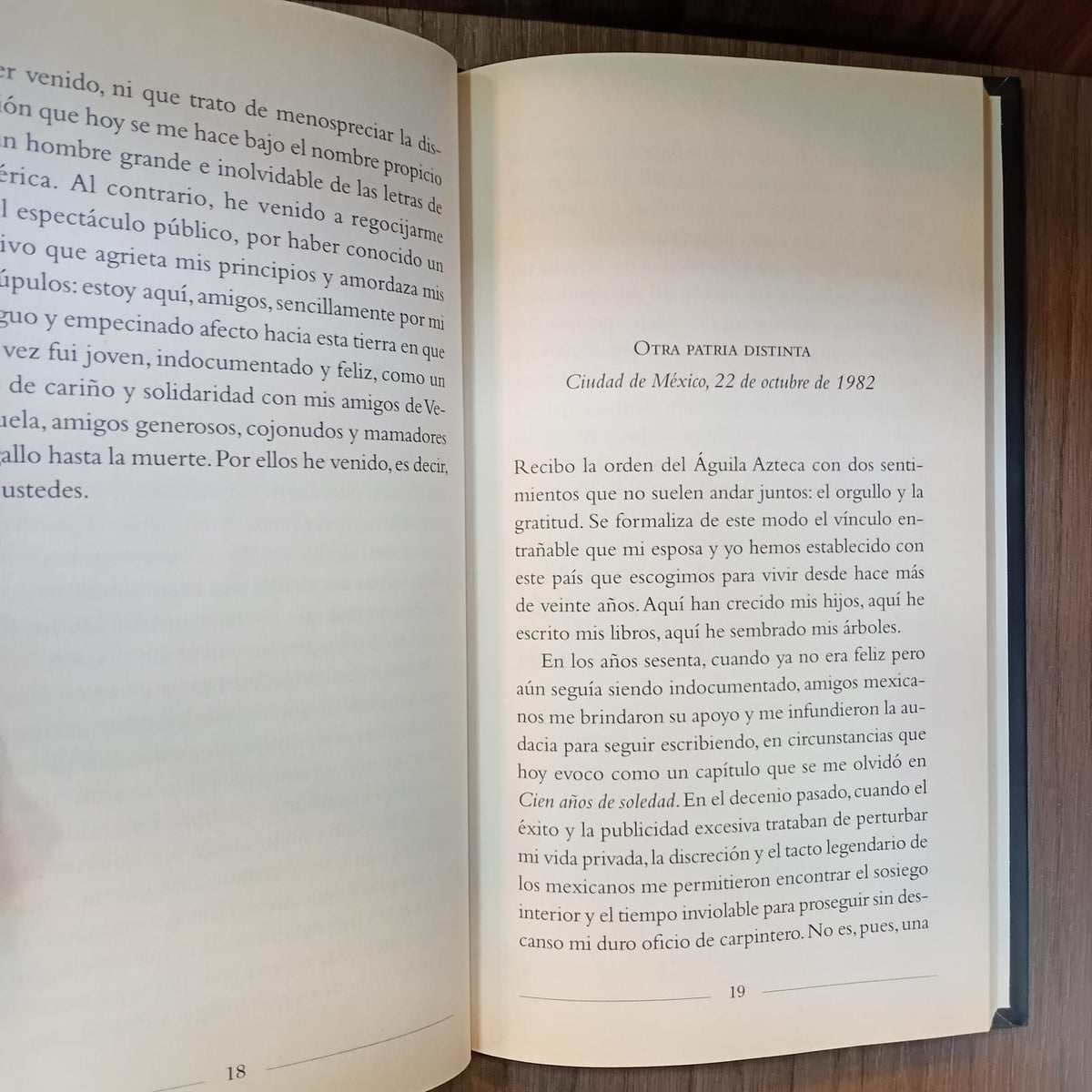 Yo no vengo a decir un discurso